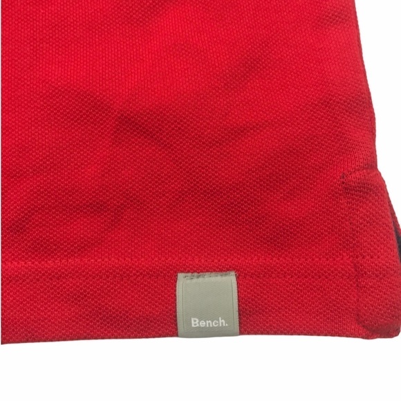 BENCH Men’s Size Medium Red Short Sleeved Preppy Polo Casual Relaxed Gol… - Picture 4 of 9